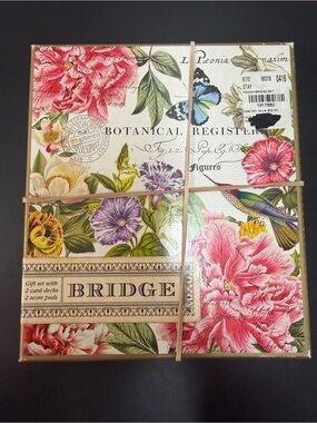 "Peony" bridge card game set